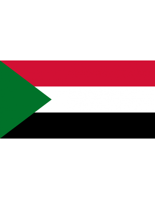 Aufnäher Nationalflagge Sudan mit Thermokleber