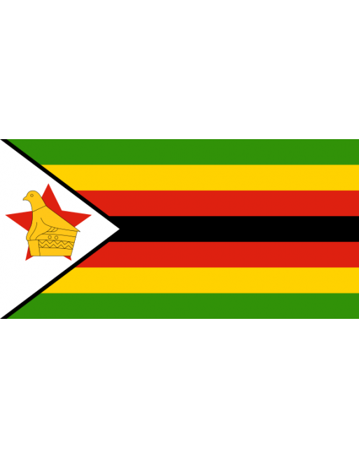 Patch Bandiera Zimbabwe termoadesive