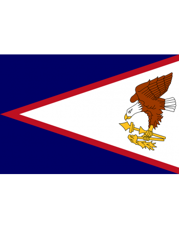 Iron-on embroidered flag American Samoa