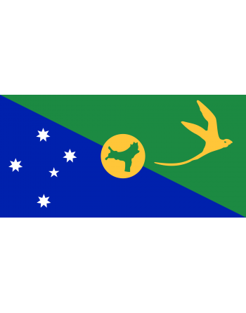 Iron-on embroidered flag Christmas Island