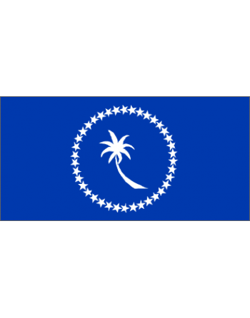 Iron-on embroidered flag Chuuk