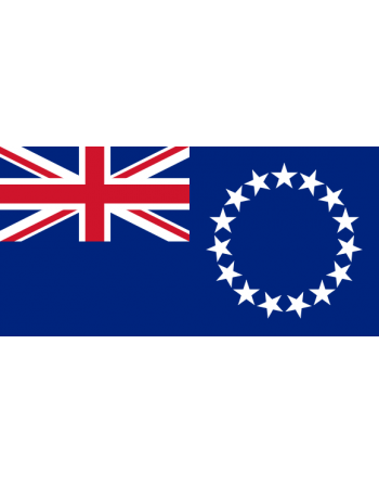 Iron-on embroidered flag Cook Islands
