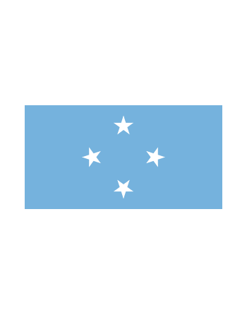 Iron-on embroidered flag Federated States of Micronesia