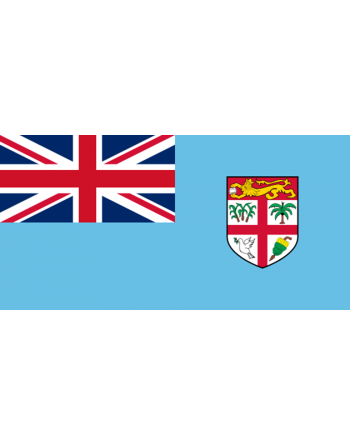 Iron-on embroidered flag Fiji