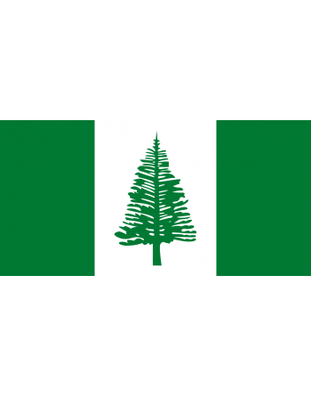 Aufnäher Nationalflagge Norfolkinsel mit Thermokleber