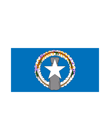 Aufnäher Nationalflagge Nördliche Marianen Insel mit Thermokleber