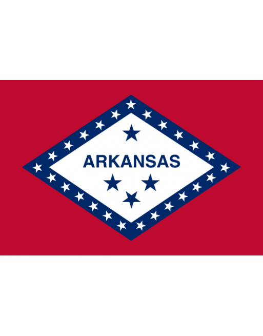 Patch Bandiera Arkansas termoadesive