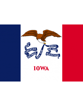 Patch Bandiera Iowa termoadesive