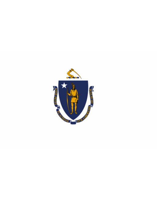 Patch Bandiera Massachusetts termoadesive