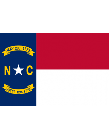Patch Bandiera North Carolina termoadesive