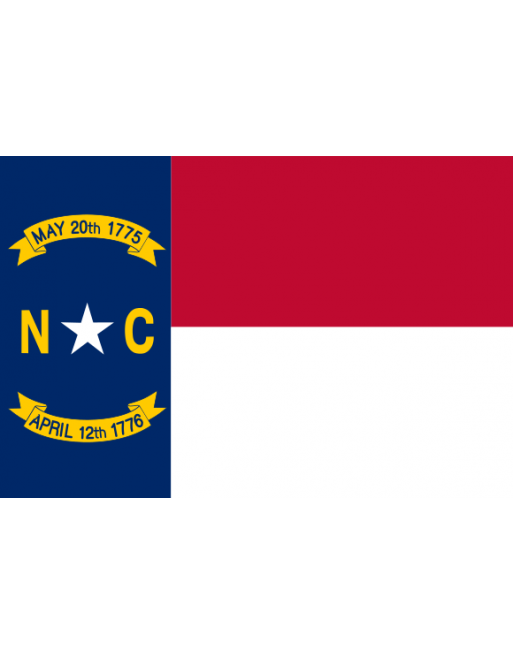 Patch Bandiera North Carolina termoadesive