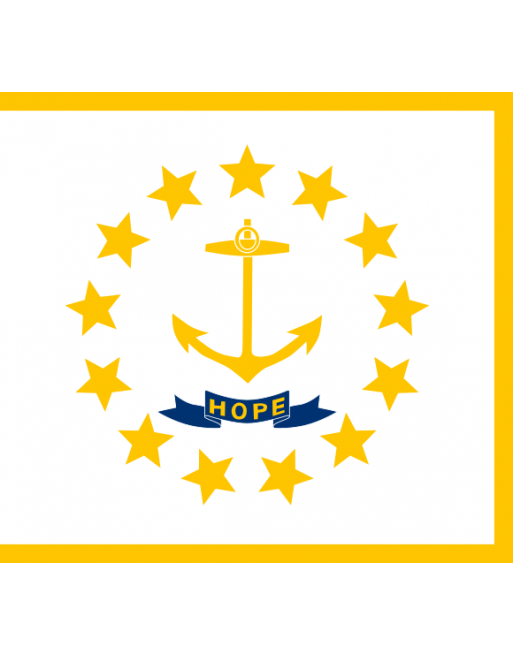 Patch Bandiera Rhode Island termoadesive