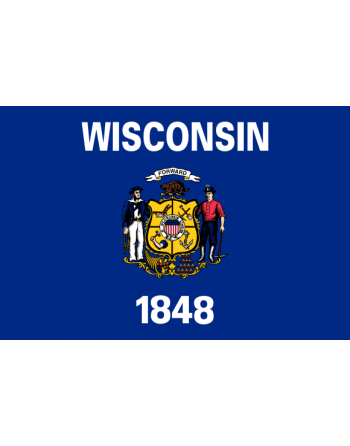 Patch Bandiera Wisconsin termoadesive