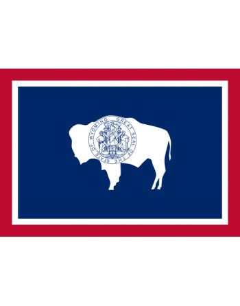 Patch Bandiera Wyoming termoadesive