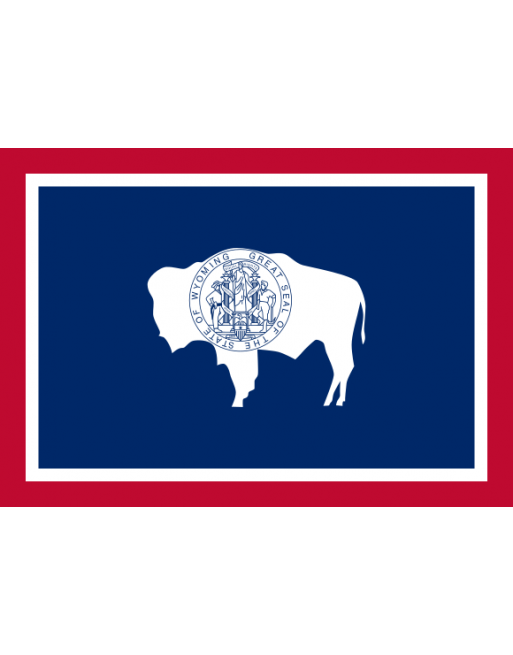 Patch Bandiera Wyoming termoadesive