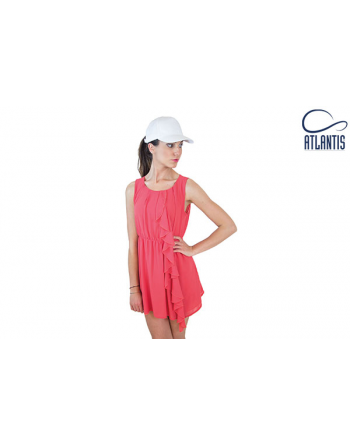 Cappello colore bianco, 100% cotone leggero, promozionale per aziende, sport e associazioni, personalizzato con ricamo.