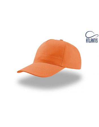 Orange Werbekappe mit Visier, unisex und personalisiert mit Stickerei für Firmen, Sport und Events