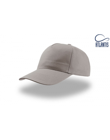 Cappello colore grigio, 100% cotone leggero, promozionale per aziende, sport e associazioni, personalizzato con ricamo.
