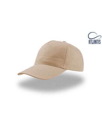 Cappello colore kaky, 100% cotone leggero, promozionale per aziende, sport e associazioni, personalizzato con ricamo.