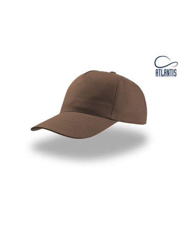 Braun Werbekappe mit Visier, unisex und personalisiert mit Stickerei für Firmen, Sport und Events