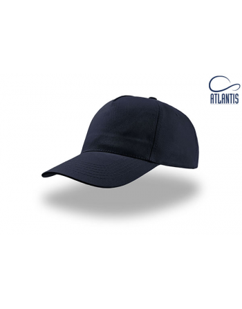 Cappello colore blu navy, 100% cotone leggero, promozionale per aziende, sport e associazioni, personalizzato con ricamo.