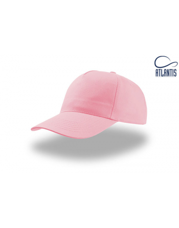 Pink Werbekappe mit Visier, unisex und personalisiert mit Stickerei für Firmen, Sport und Events