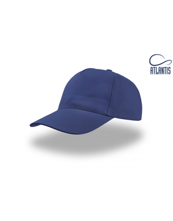 Cappello colore blu royal, 100% cotone leggero, promozionale per aziende, sport e associazioni, personalizzato con ricamo.