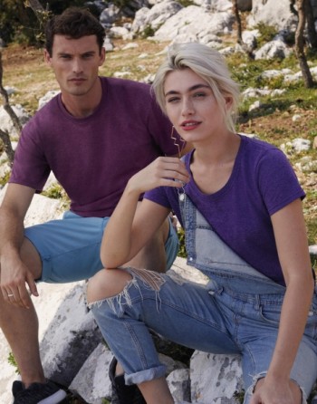 Bespoke unisex T-shirt personalized with screen printed logo for promotional, events , sport.