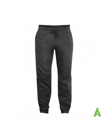 Sweat-Hose aus anthrazitfarbenem 955-Sweatshirtstoff für den Sport, personalisiert mit Stickerei oder Aufdruck.