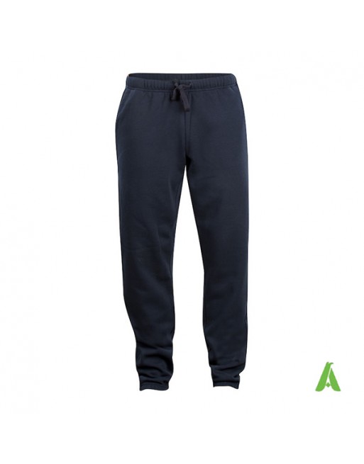 Sweatpants im dunkelblauen Sweatshirt für den Sport, personalisiert mit Stickerei oder Aufdruck.