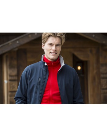 Softshelljacke für Männer mit dreilagigem Stoff, individuell gestickter Stickerei für Unternehmen, Sport und Promotion.