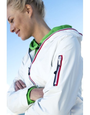 Chaqueta náutico mujer cortaviento impermeable repelente, personalizado bordado para empresas, sport, mar.