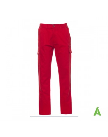 Pantalone da lavoro colore rosso