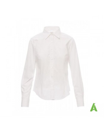 Camicia  bianca per fiere, ufficio e aziende, acquistabile neutra o con ricamo personalizzato.