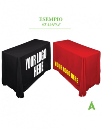 Promotional bespoke Tablecloths for events and corporates with printed logo text