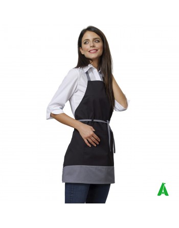 Woman apron with bib 28PZ0392