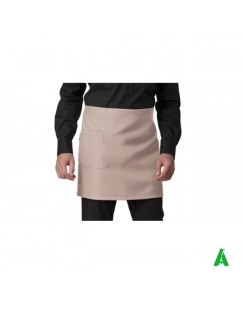 Grembiule sabbia corto unisex antimacchia, personalizzabile con ricamo fino a 9 colori.