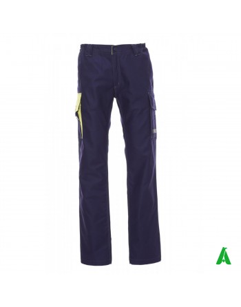 Pantaloni da lavoro con tasche multifunzione, colore blu