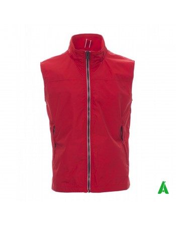 Gilet retinato per industrie, dipendenti e operai, personalizzabile con ricamo o stampa, colore rosso