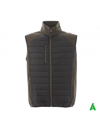 Gilet impermeabile e traspirante per industrie, dipendenti e operai, personalizzabile con ricamo o stampa, colore nero