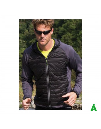 Giacca tecnica con zip, impermeabile e traspirante con ricamo personalizzato per sportivi