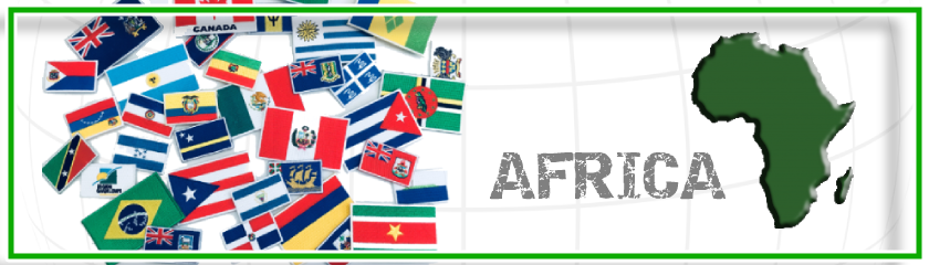 Écussons brodés avec les drapeaux de l'Afrique par |Arem Italia